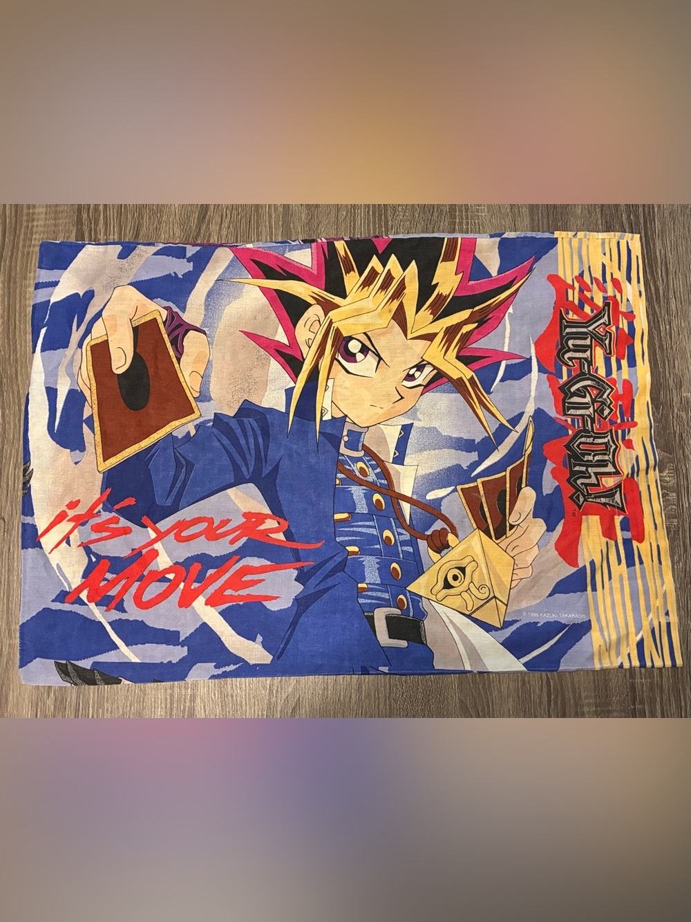 Yu-Gi-Oh Kazuki Takahashi Anime YUGIOH Pillowcase Two Sided Vintage 1996